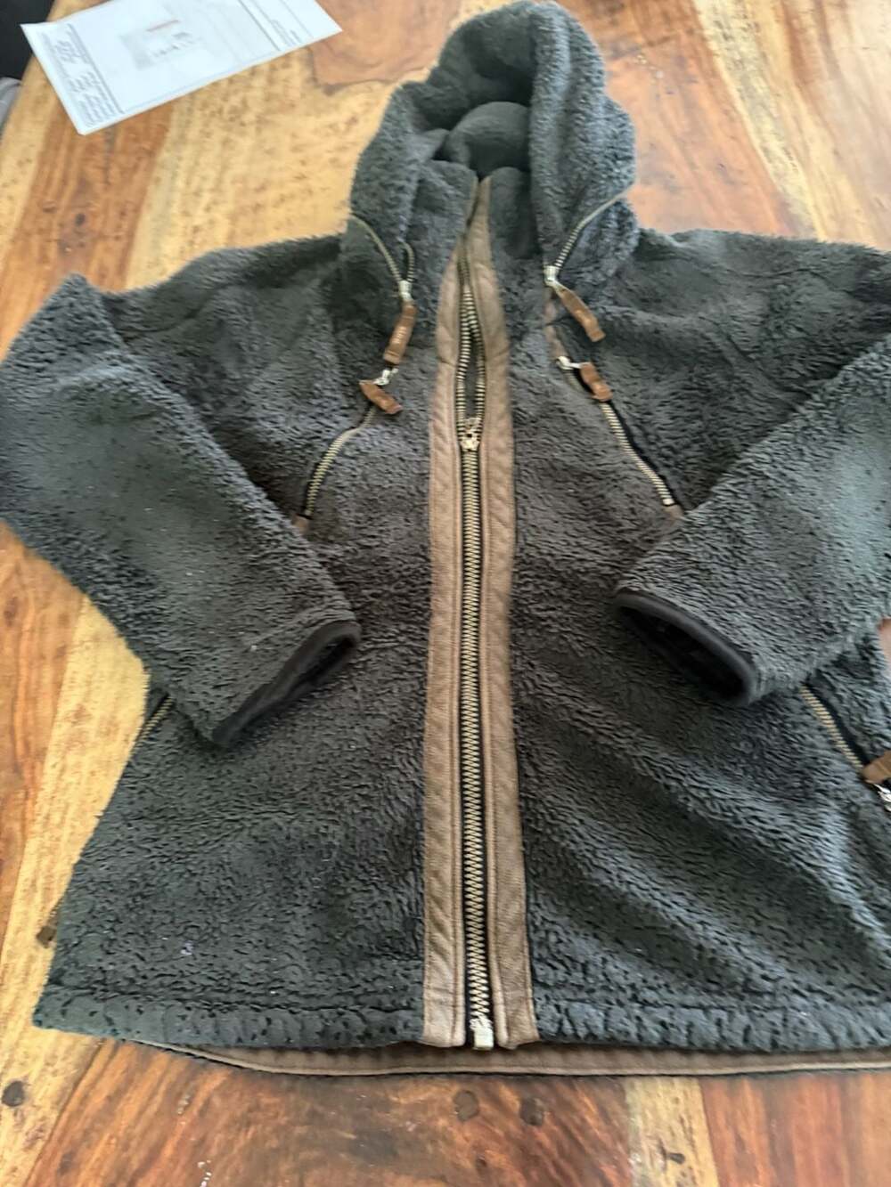 Kuhl Women's Size S Charcoal Gray Fleece Hooded Jacket